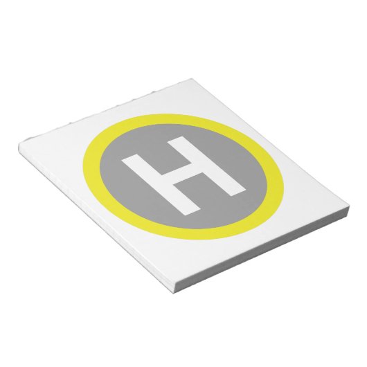 Helipad Sign Notizblock (angewinkelt)