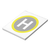 Helipad Sign Notizblock (Rotiert)