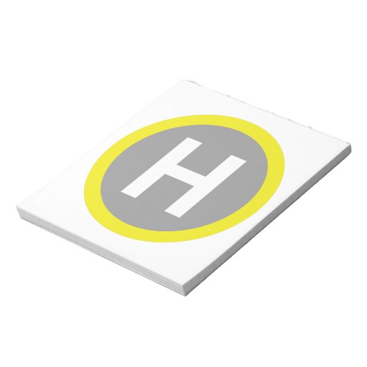 Helipad Sign Notizblock (Rotiert)