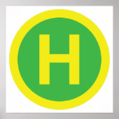 Helipad Sign Poster (Vorne)