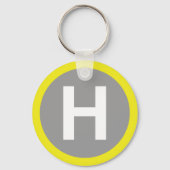 Helipad Sign Schlüsselanhänger (Vorderseite)