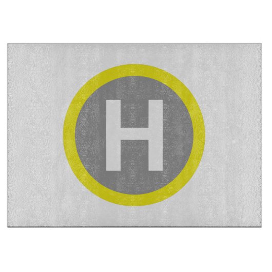 Helipad Sign Schneidebrett (Vorderseite)