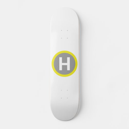 Helipad Sign Skateboard (Vorderseite)