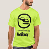Heliport ⚠ thailändisches Skript ⚠ T-Shirt (Vorderseite)