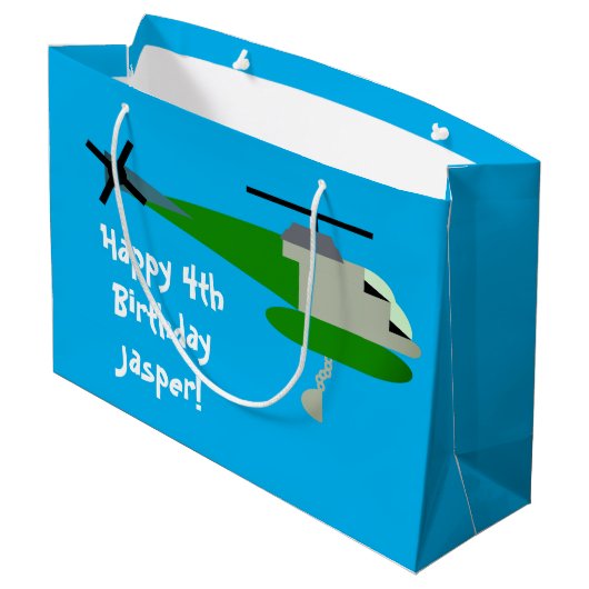 Helitack Große Geschenktüte (Rückseite Schrägansicht)