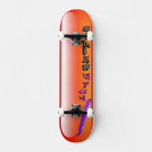 Helium Drehe Orange Skateboard (Vorderseite)