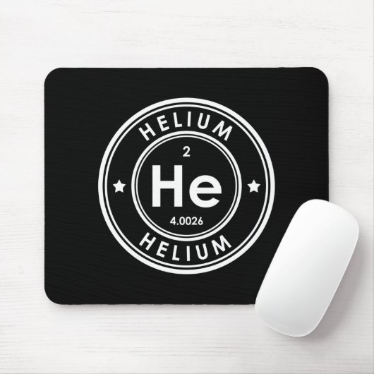 Helium Element Black Mouse Pad Mousepad (Mit Mouse)