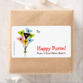"Helium Hamantaschen" Mishloach Manot Labels (Insitu)