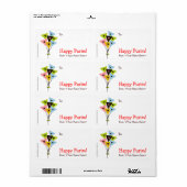 "Helium Hamantaschen" Mishloach Manot Labels (Vorne)