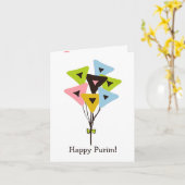 Helium Hamantaschen Purim Karte (Gelbe Blume)