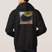 Heliumballon, knallend am Rand Raum Hoodie (Rückseite)