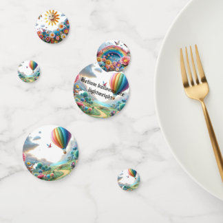 Heliumballons sind leicht konfetti