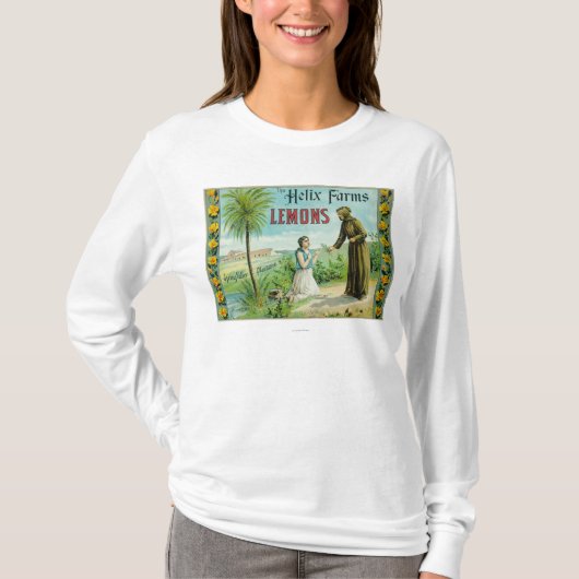 Helix bewirtschaftet Zitrone LabelSan Diego, CA T-Shirt (Vorderseite)