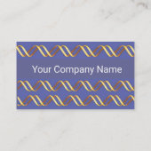 HELIX BIOTECH Geometrische Gold-Wirbel in Blau Visitenkarte (Rückseite)