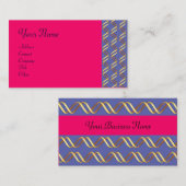 HELIX BIOTECH Gold Wirbel in Blau, Rosa Fuchsien Visitenkarte (Vorne/Hinten)