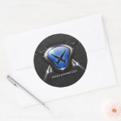 HeLix Gaming-Sticker Runder Aufkleber (Umschlag)