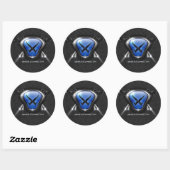 HeLix Gaming-Sticker Runder Aufkleber (Blatt)