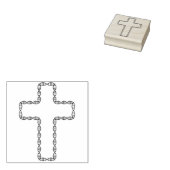 Helix-Kreuz-Briefmarke Gummistempel (Stempel)