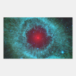 helix-nebula-11156 Planetennebel, Sternbild aq Rechteckiger Aufkleber
