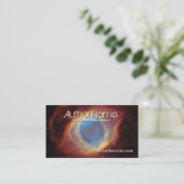Helix Nebula Business Card Science Fiction Autor Visitenkarte (Stehend Vorderseite)