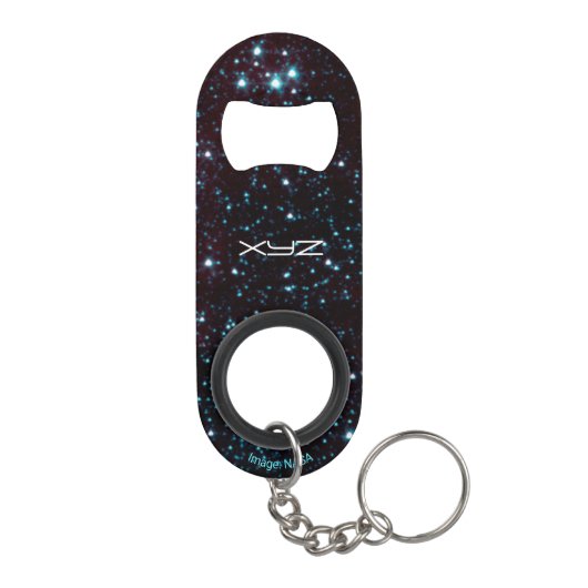 Helix nebula Custom Initials Astronomie Mini Flaschenöffner (Rückseite)