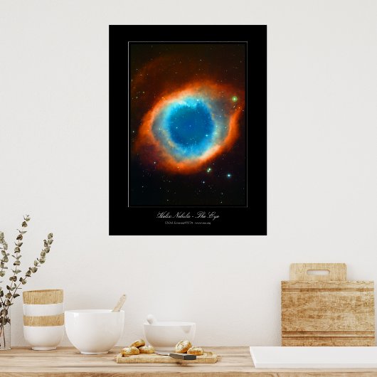 Helix Nebula - Das Auge Gottes Bild Poster (Küche)