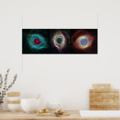 Helix Nebula Eyes 36x12 (36x12) Poster (Küche)