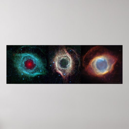 Helix Nebula Eyes 36x12 (36x12) Poster (Vorne)