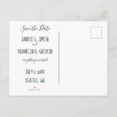 Helix Nebula Foto Elegant Save the Date Ankündigungspostkarte (Rückseite)