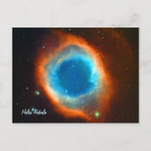 Helix Nebula, Galaxien und Sterne Postkarte (Vorderseite)