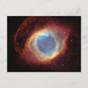Helix Nebula (Hubble Telescope) Postkarte