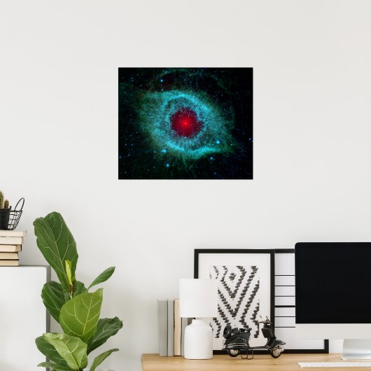 Helix Nebula Infrarred Spitzer Poster (Heimbüro)