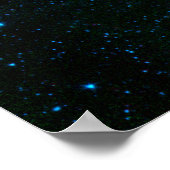 Helix Nebula Infrarred Spitzer Poster (Ecke)