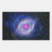 Helix Nebula NASA Lila Rechteckiger Aufkleber (Vorderseite)