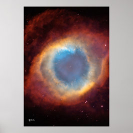 Helix Nebula NGC7293 - NASA Hubble Weltraumtelesko Poster