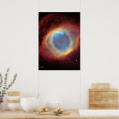 Helix Nebula NGC7293 - NASA Hubble Weltraumtelesko Poster (Küche)