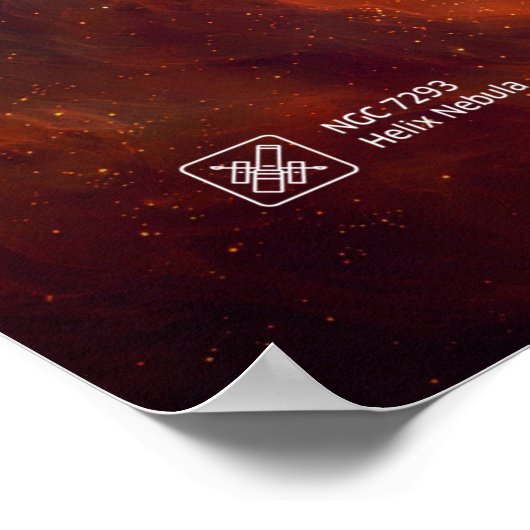 Helix Nebula, NGC 7293 - Poster (Ecke)