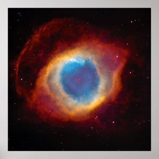 Helix Nebula oder NGC 7293 Ansicht mit HST, ZGOA Poster (Vorne)