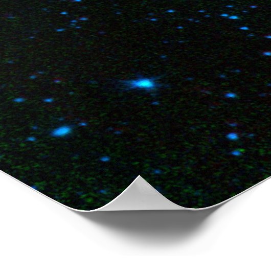 Helix Nebula oder NGC 7293, Planetennebel, ZGOA Poster (Ecke)