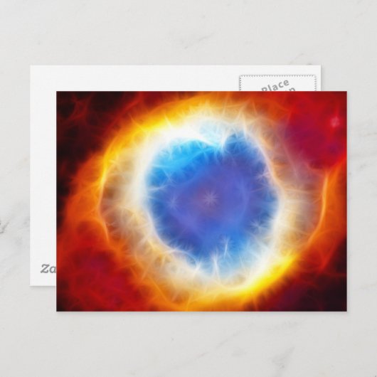 Helix Nebula Postkarte (Vorne/Hinten)