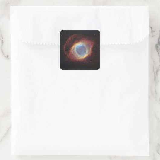 Helix Nebula Quadratischer Aufkleber (Tasche)