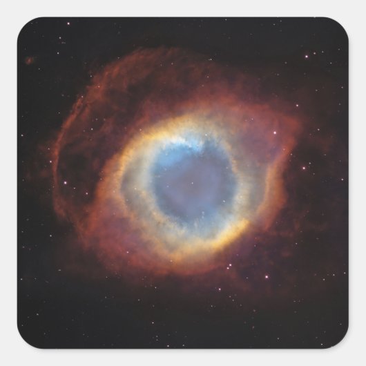Helix Nebula Quadratischer Aufkleber (Vorderseite)