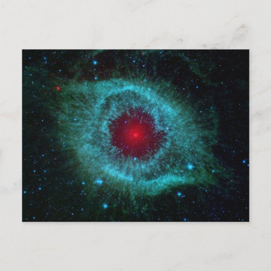 Helix Nebula, schöne Sterne in der Galaxie Postkarte (Vorderseite)