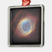 Helix Nebula Silbernes Ornament (Links)