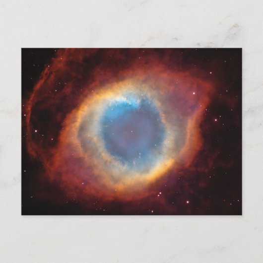 Helix Nebula Space Foto Postkarte (Vorderseite)