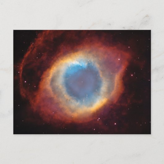 Helix Nebula Space Foto Postkarte (Vorderseite)