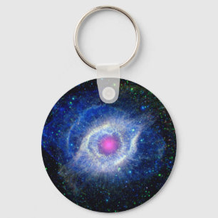 Helix Nebula Ultraviolettes Auge des Fotos des Wel Schlüsselanhänger