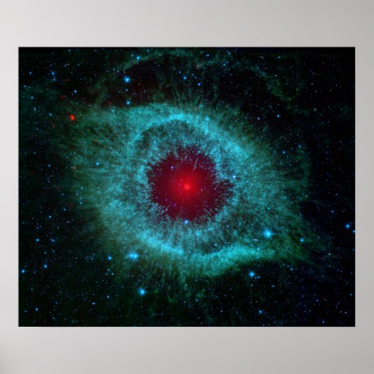 Helix Nebula von Spitzer. Poster (Vorne)