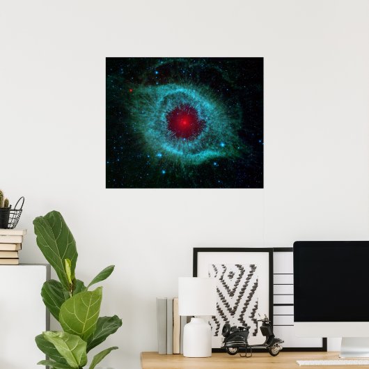 Helix Nebula von Spitzer. Poster (Heimbüro)
