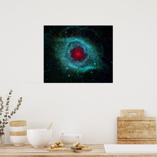 Helix Nebula von Spitzer. Poster (Küche)